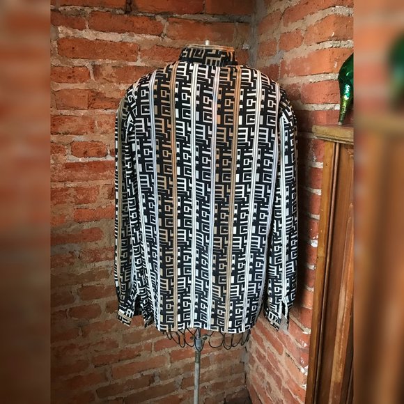 Geometric vintage blouse - Picture 2 of 3